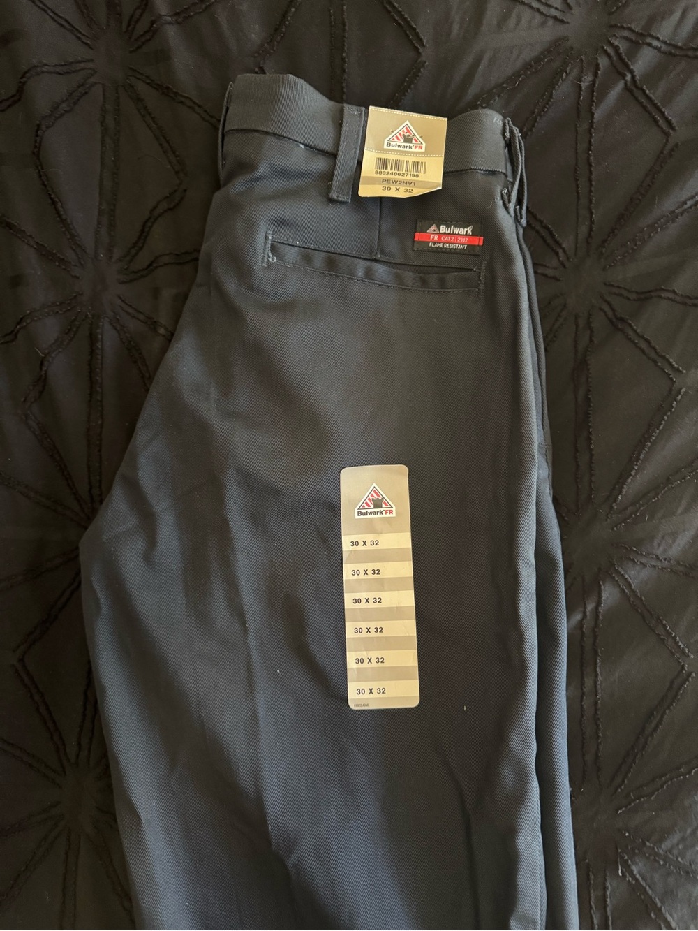 Bulwark FR Men’s Navy Blue Work Pants - 30x32
